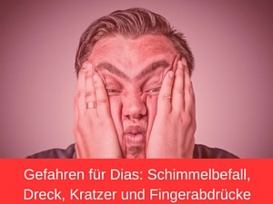 Gefahren für Dias Schimmelbefall, Dreck, Kratzer und Fingerabdrücke - Beitragsbild